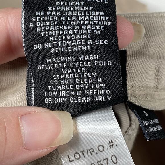 New Stitch Fix Tribal Pants Women's Size 4 Pull-On Skinny Sable Corduroy Tan - Picture 7 of 7